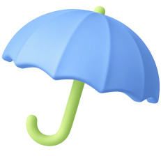 3D umbrella illustration